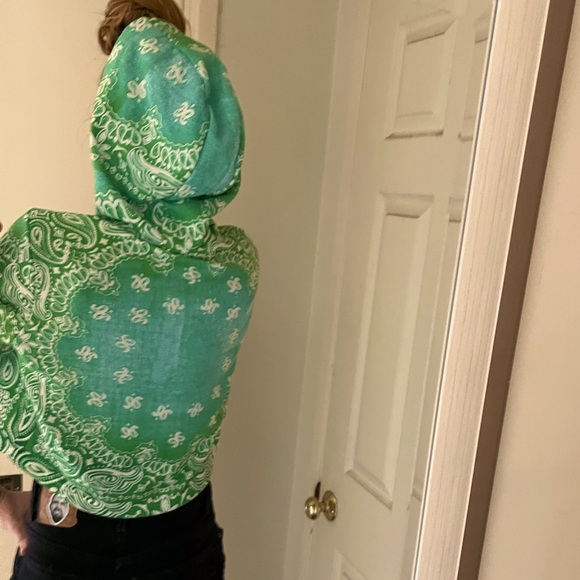 Bail Neon Green Women's Cropped Hoodie - Picture 5 of 16